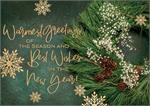Holly Pine Cones & Flowers Cards