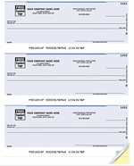 DLA108 3 On A Page Laser Checks Compatible with MYOB and More 8 1/2 x 11